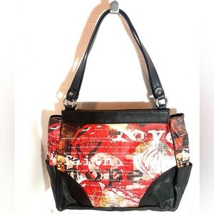 Miche Prima Magnetic Purse Red “Hope” Graphic Print